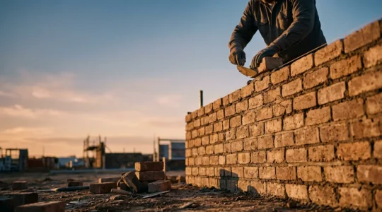 A visual metaphor for building equity through mortgage payments over time