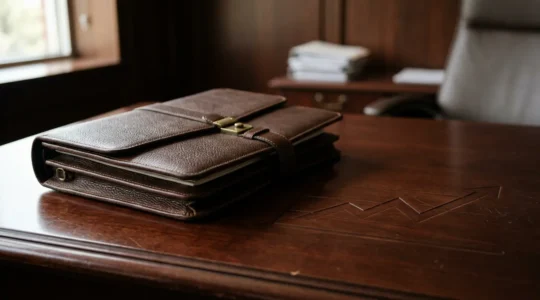 Professional business setting showing strategic financial planning for commercial real estate protection