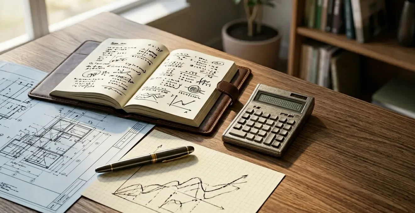 Professional property investment analysis concept showing strategic financial planning for rental property portfolios