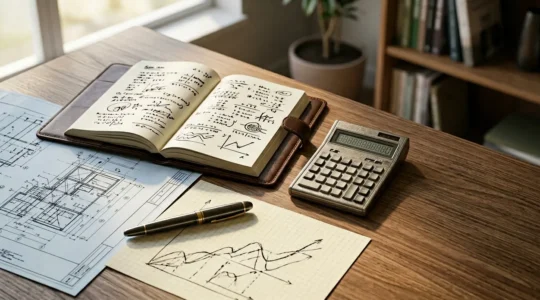 Professional property investment analysis concept showing strategic financial planning for rental property portfolios