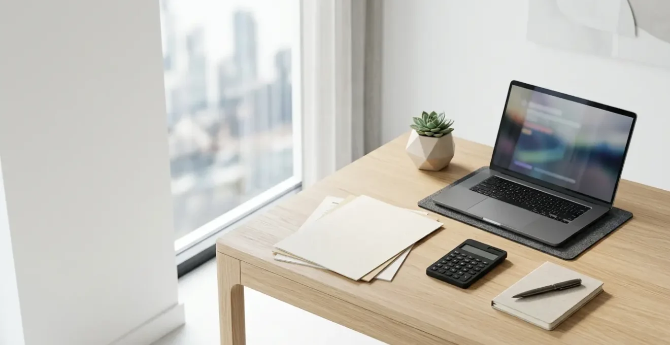 Professional analyzing financial margins and cost management in modern business environment