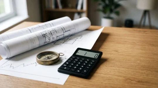 Professional property investor reviewing financial documents with strategic planning for capital gains tax reduction