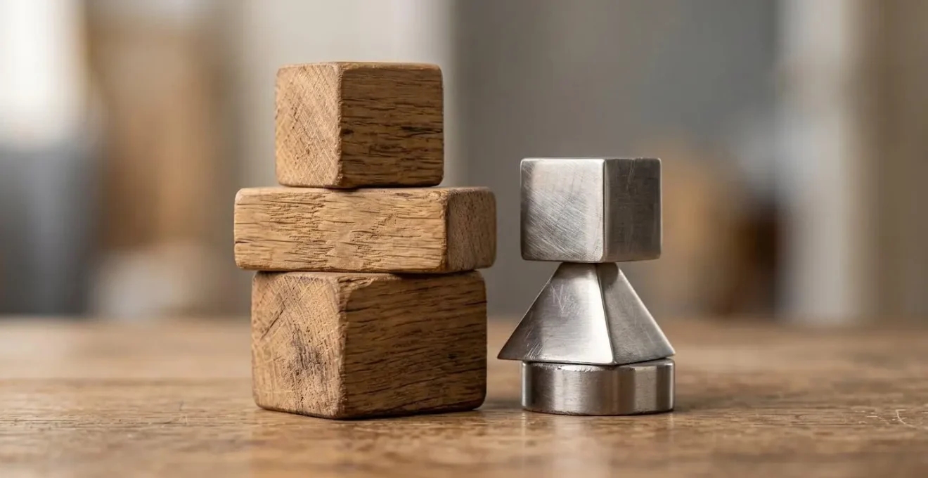 Close-up macro photograph of balanced scales or weighted objects representing strategic mortgage payment allocation with dramatic shallow depth of field