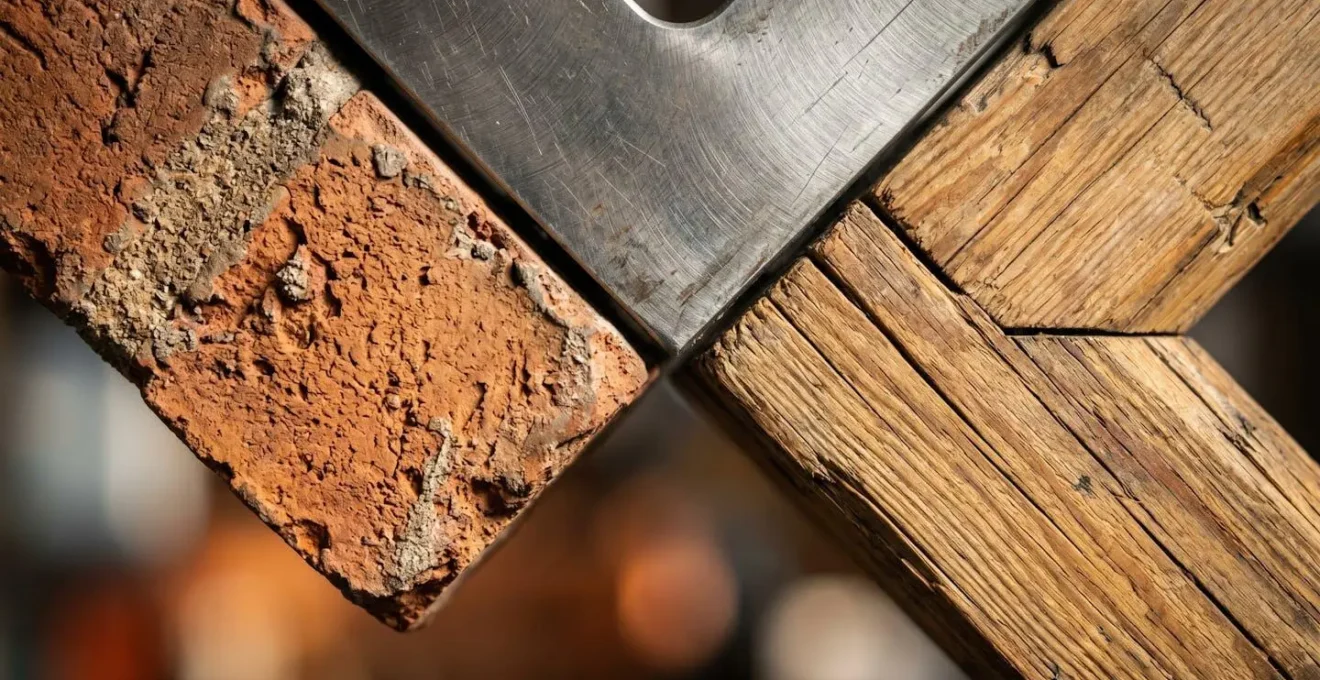 Macro detail of commercial property structural elements representing qualifying business assets for UK rollover relief