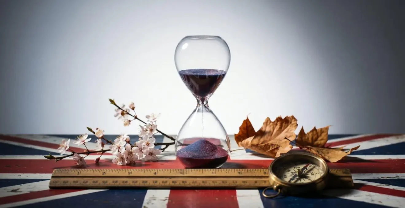 Symbolic photograph showing strategic tax planning timeline with metaphorical visual elements representing fiscal calendar and decision-making
